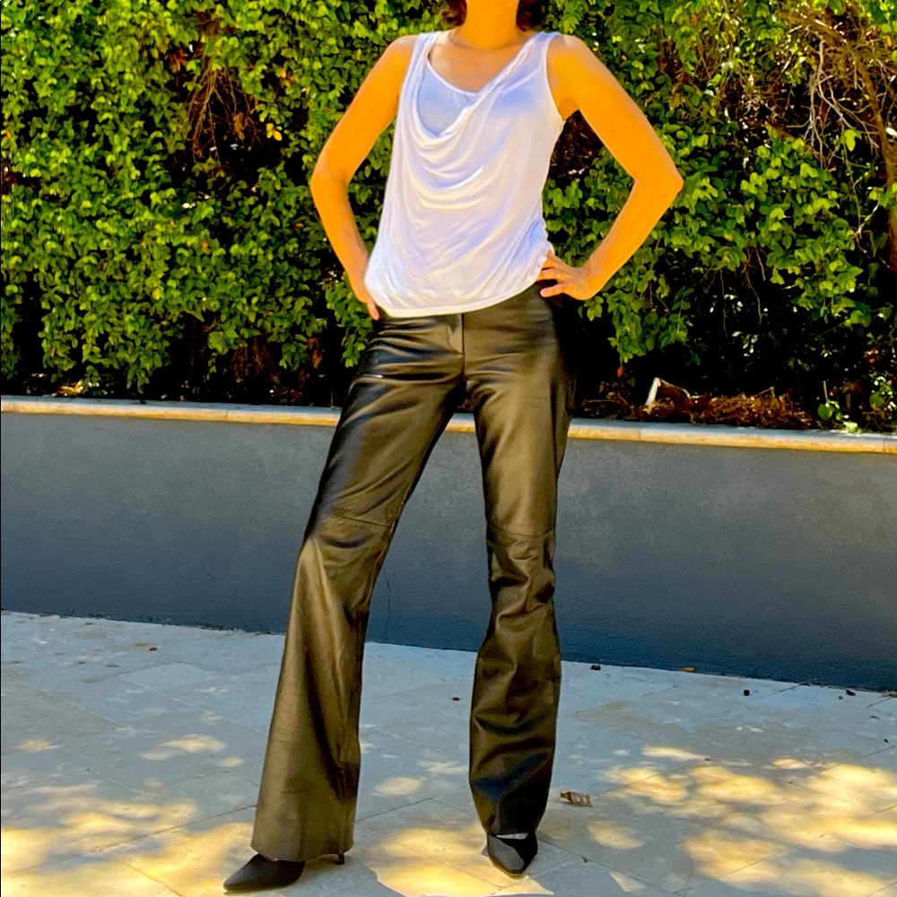 BCBG leather pants